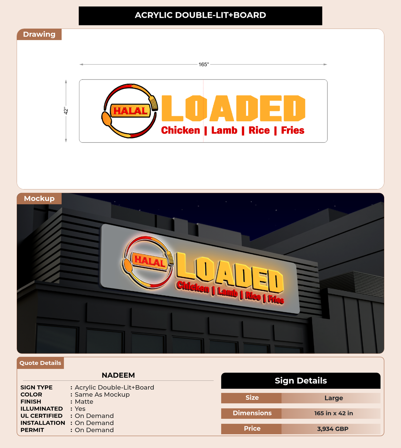 CUSTOM MOCKUP SIGN FOR Nadeem
