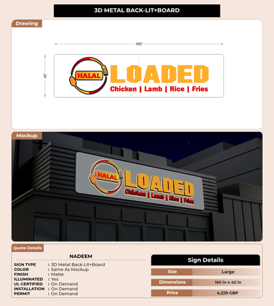 CUSTOM MOCKUP SIGN FOR Nadeem