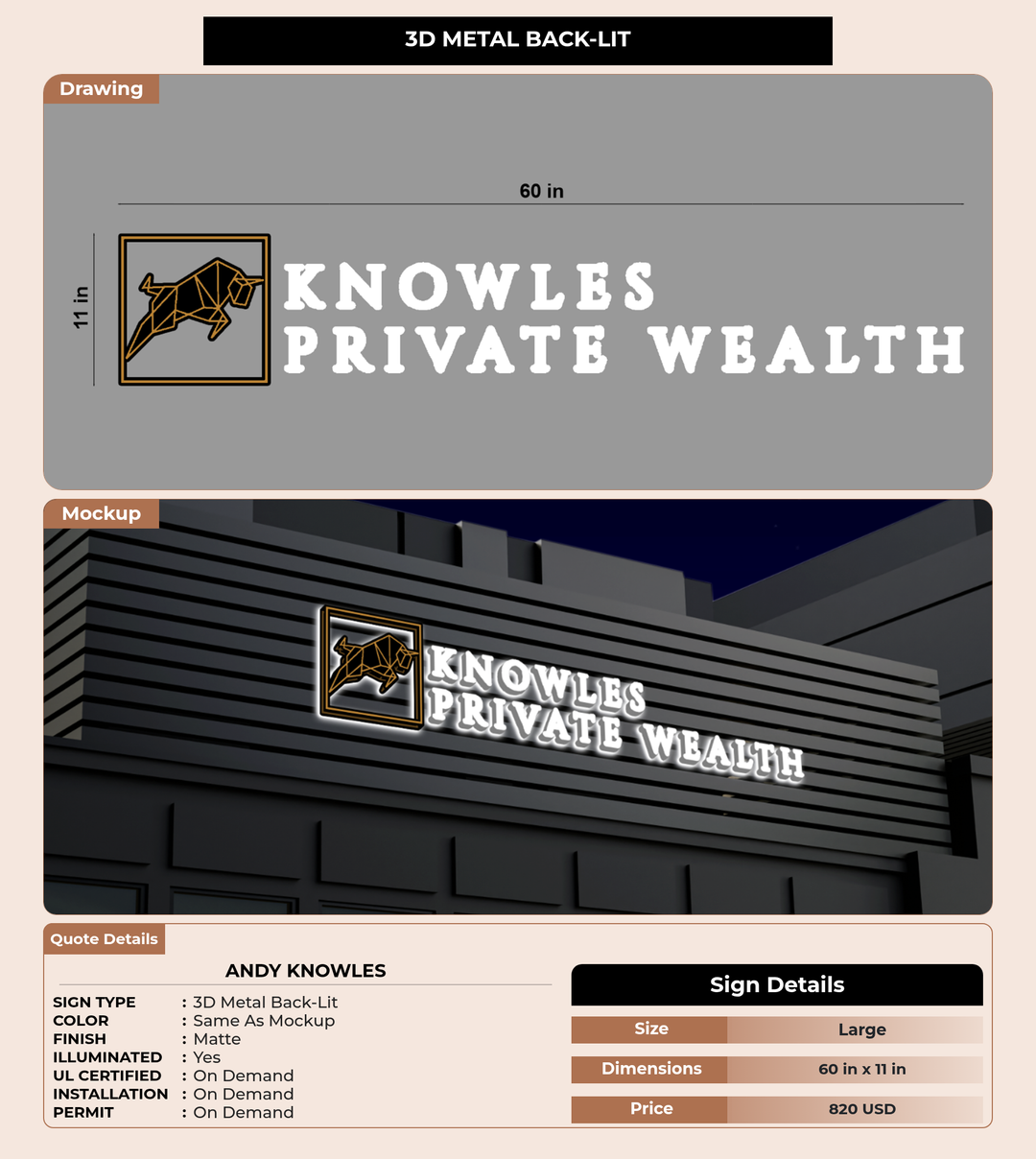 CUSTOM MOCKUP SIGN FOR Andy Knowles
