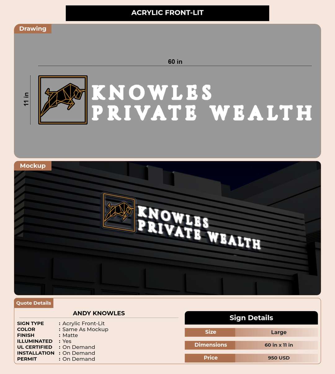 CUSTOM MOCKUP SIGN FOR Andy Knowles