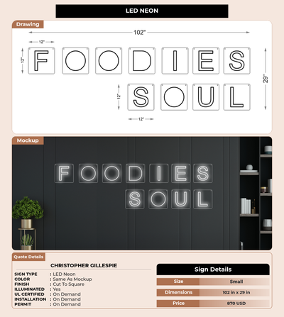CUSTOM MOCKUP SIGN FOR Christopher Gillespie