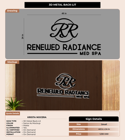 CUSTOM MOCKUP SIGN FOR Krista Nocera