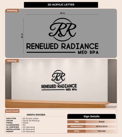 CUSTOM MOCKUP SIGN FOR Krista Nocera