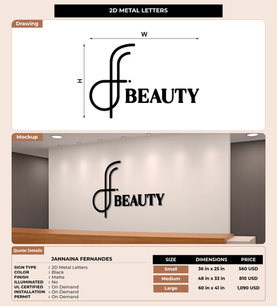 CUSTOM MOCKUP SIGN FOR Jannaina Fernandes