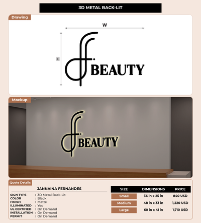 CUSTOM MOCKUP SIGN FOR Jannaina Fernandes