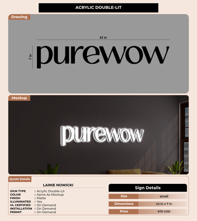 CUSTOM MOCKUP SIGN FOR lainie nowicki
