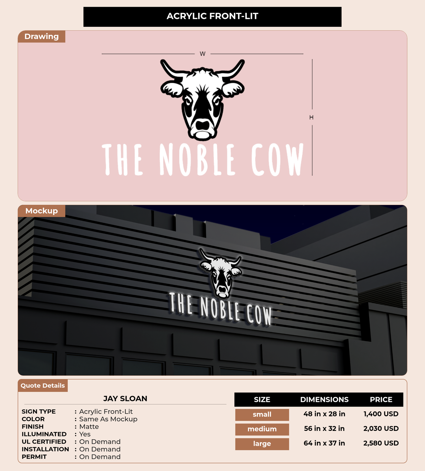 CUSTOM MOCKUP SIGN FOR Jay sloan