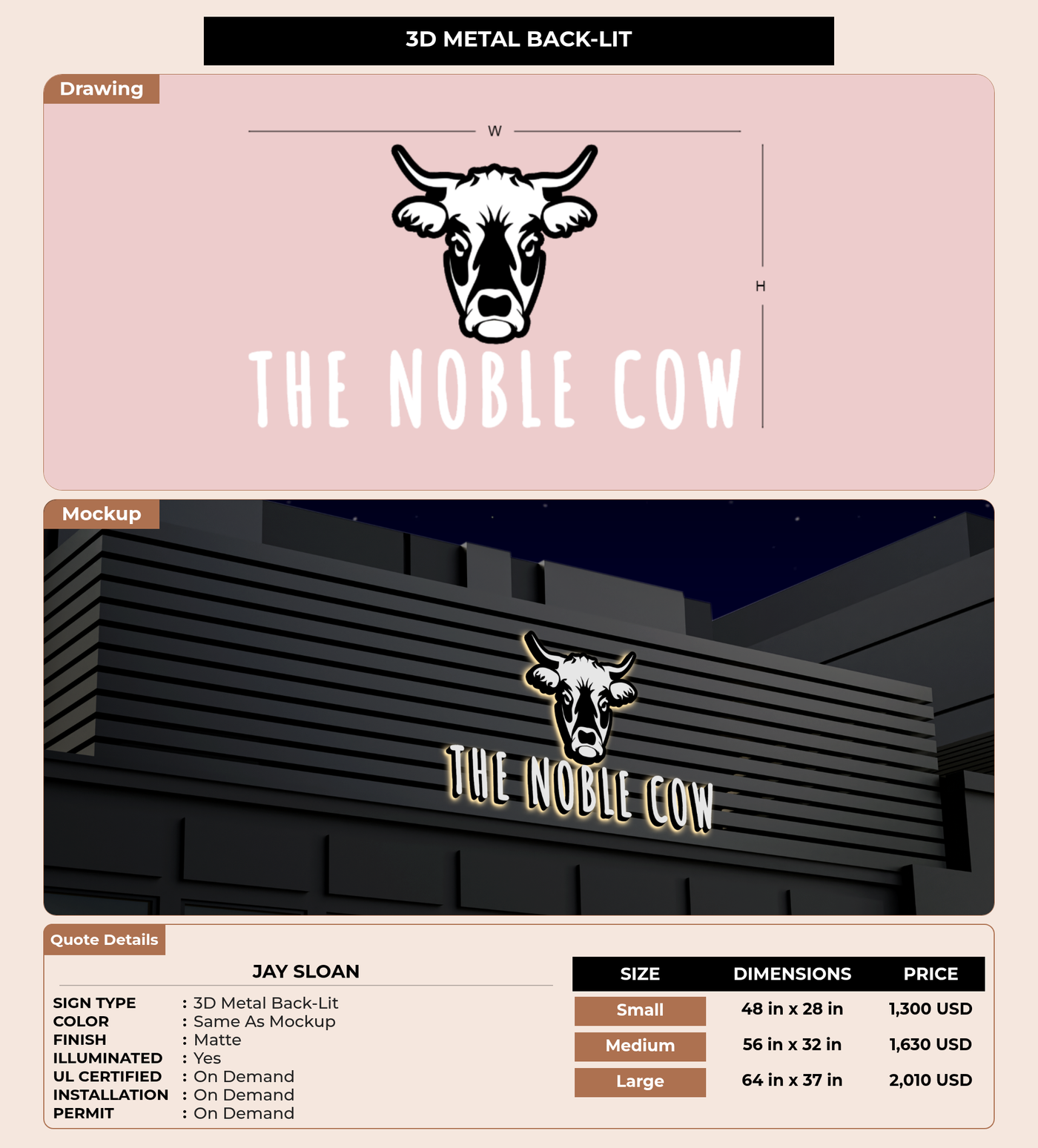 CUSTOM MOCKUP SIGN FOR Jay sloan