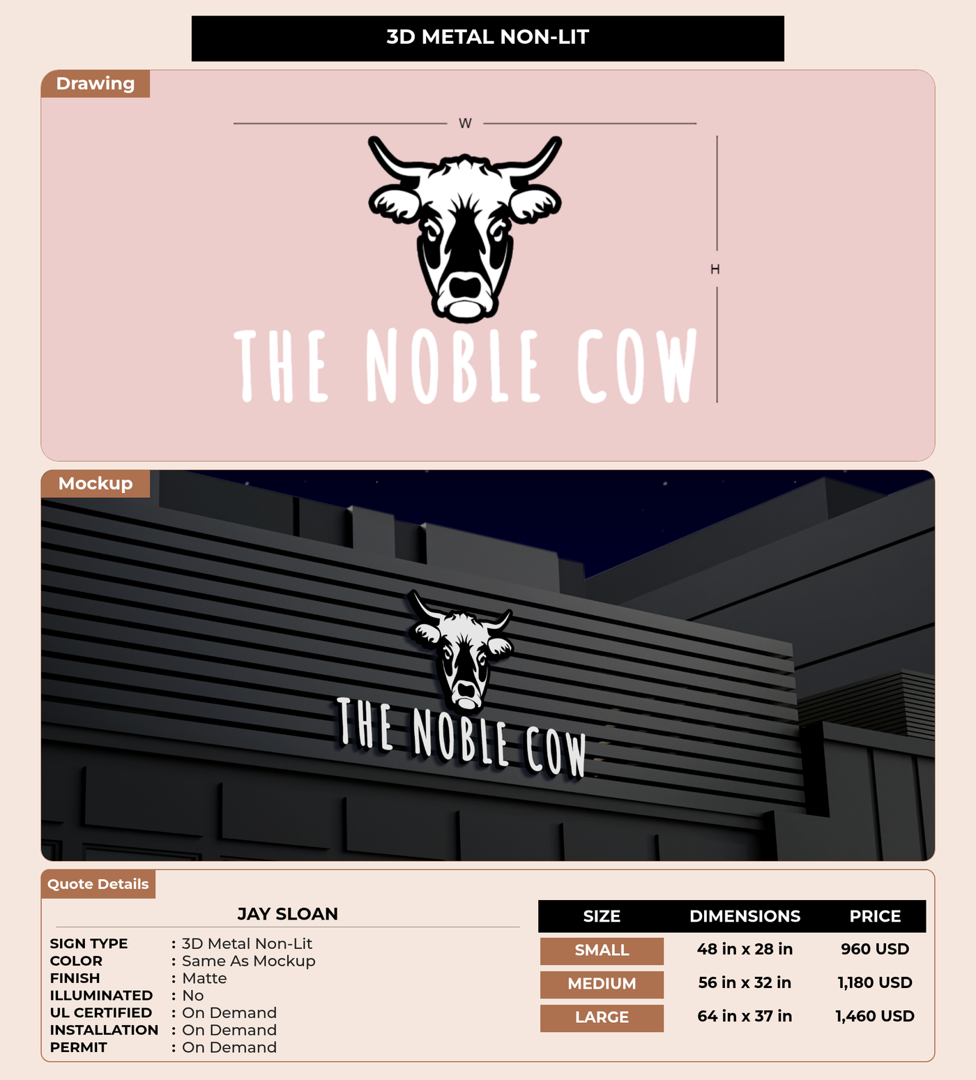 CUSTOM MOCKUP SIGN FOR Jay sloan