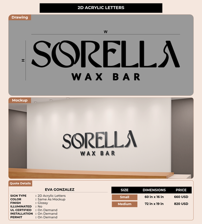 CUSTOM MOCKUP SIGN FOR eva gonzalez
