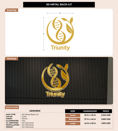 CUSTOM MOCKUP SIGN FOR Germeen