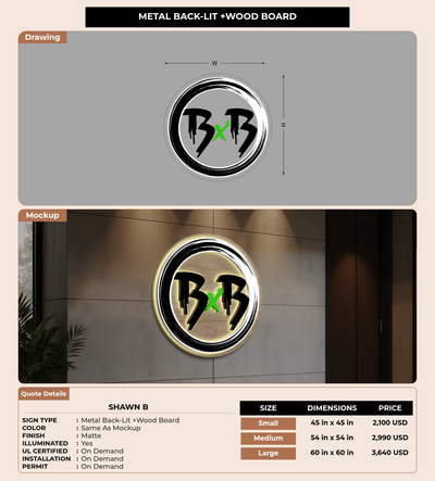 CUSTOM MOCKUP SIGN FOR Shawn b