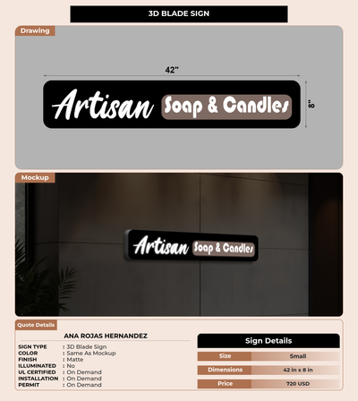 CUSTOM MOCKUP SIGN FOR Ana Rojas Hernandez