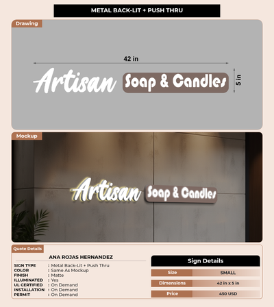 CUSTOM MOCKUP SIGN FOR Ana Rojas Hernandez