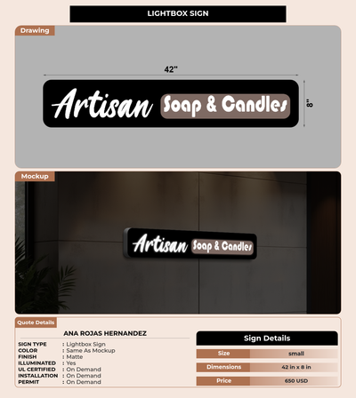 CUSTOM MOCKUP SIGN FOR Ana Rojas Hernandez