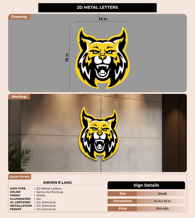 CUSTOM MOCKUP SIGN FOR Kirven R Lang