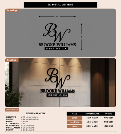 CUSTOM MOCKUP SIGN FOR Benjamin Mora
