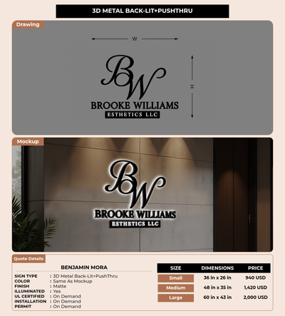 CUSTOM MOCKUP SIGN FOR Benjamin Mora
