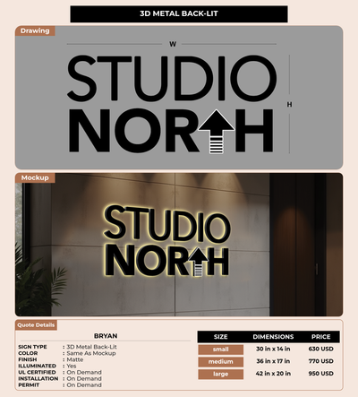 CUSTOM MOCKUP SIGN FOR Bryan