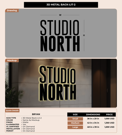 CUSTOM MOCKUP SIGN FOR Bryan
