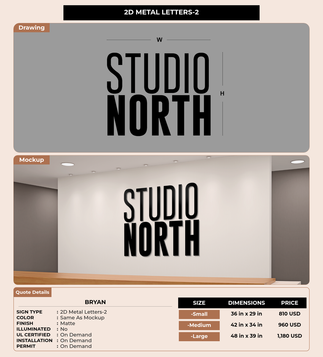 CUSTOM MOCKUP SIGN FOR Bryan