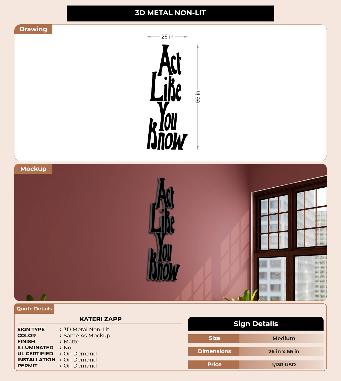 CUSTOM MOCKUP SIGN FOR kateri zapp