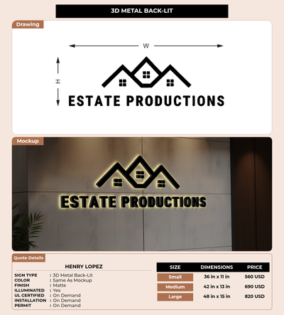 CUSTOM MOCKUP SIGN FOR Henry Lopez