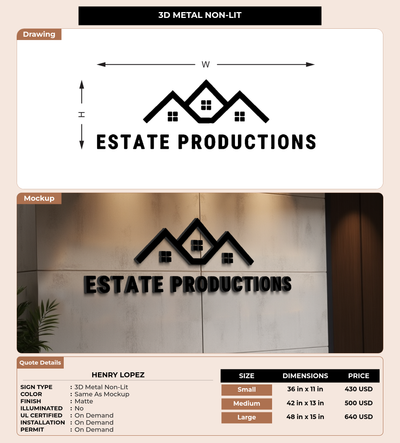 CUSTOM MOCKUP SIGN FOR Henry Lopez