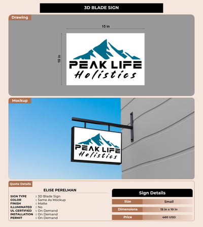 CUSTOM MOCKUP SIGN FOR Elise Perelman