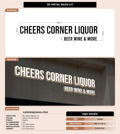 CUSTOM MOCKUP SIGN FOR ilenh92@gmail.com