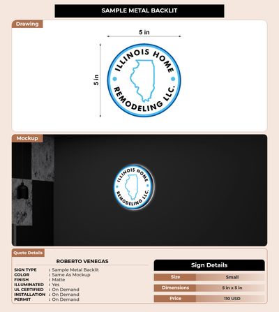CUSTOM MOCKUP SIGN FOR Roberto Venegas