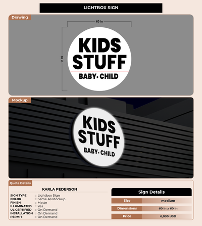 CUSTOM MOCKUP SIGN FOR Karla Pederson