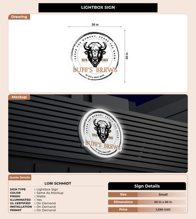 CUSTOM MOCKUP SIGN FOR Lori Schmidt