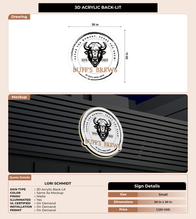 CUSTOM MOCKUP SIGN FOR Lori Schmidt