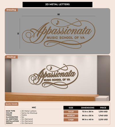 CUSTOM MOCKUP SIGN FOR Mic