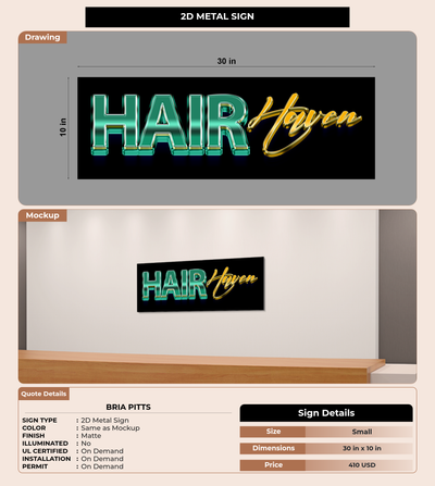 CUSTOM MOCKUP SIGN FOR Bria Pitts