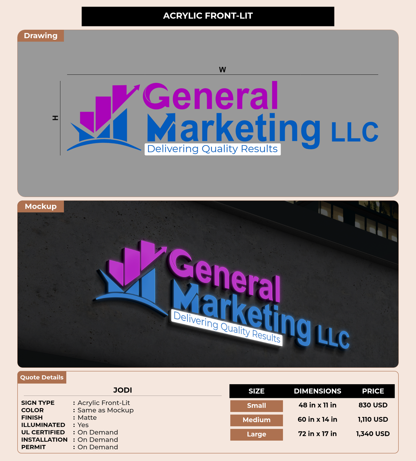 CUSTOM MOCKUP SIGN FOR Jodi