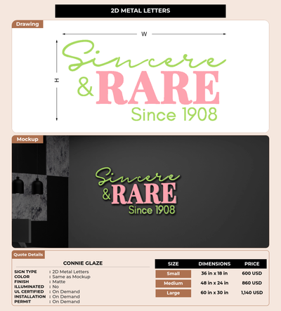 CUSTOM MOCKUP SIGN FOR Connie Glaze