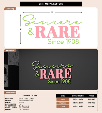 CUSTOM MOCKUP SIGN FOR Connie Glaze
