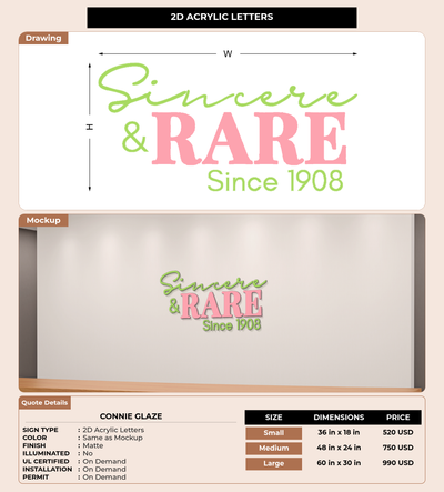 CUSTOM MOCKUP SIGN FOR Connie Glaze