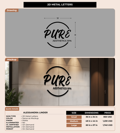 CUSTOM MOCKUP SIGN FOR Alessandra Linder