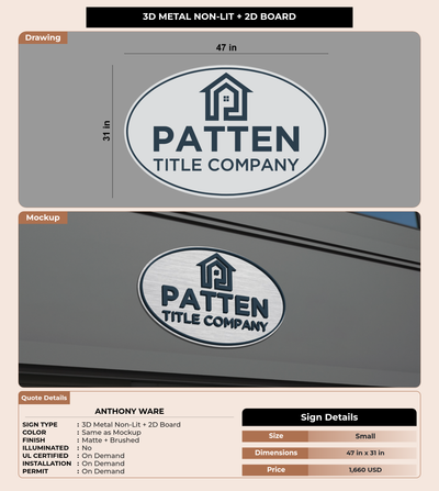CUSTOM MOCKUP SIGN FOR Anthony Ware