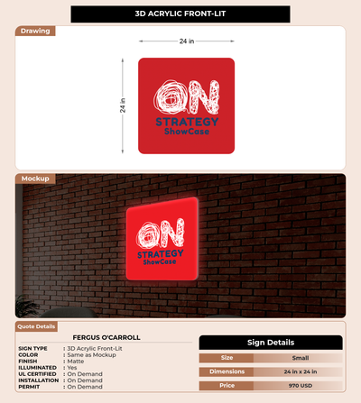 CUSTOM MOCKUP SIGN FOR Fergus O'Carroll