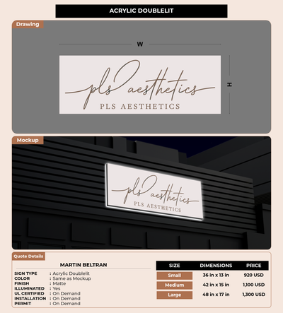 CUSTOM MOCKUP SIGN FOR Martin Beltran