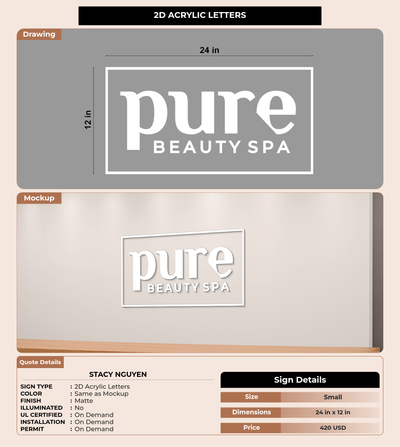 CUSTOM MOCKUP SIGN FOR Stacy Nguyen
