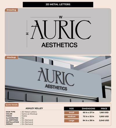 CUSTOM MOCKUP SIGN FOR Ashley Kelley