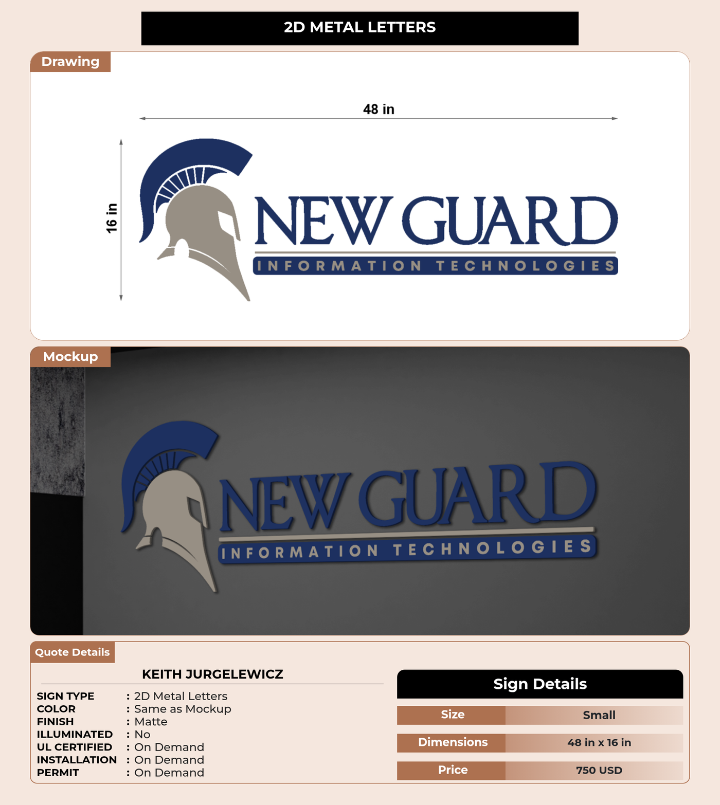 CUSTOM MOCKUP SIGN FOR Keith Jurgelewicz