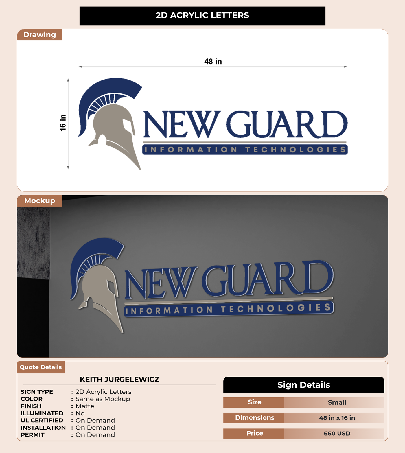 CUSTOM MOCKUP SIGN FOR Keith Jurgelewicz
