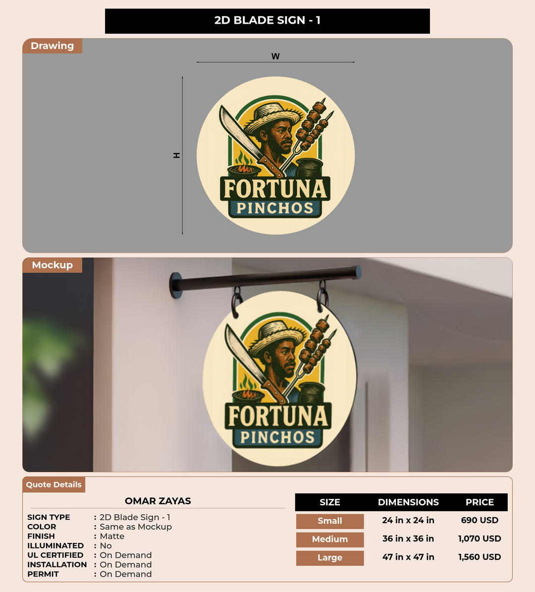 CUSTOM MOCKUP SIGN FOR Omar Zayas