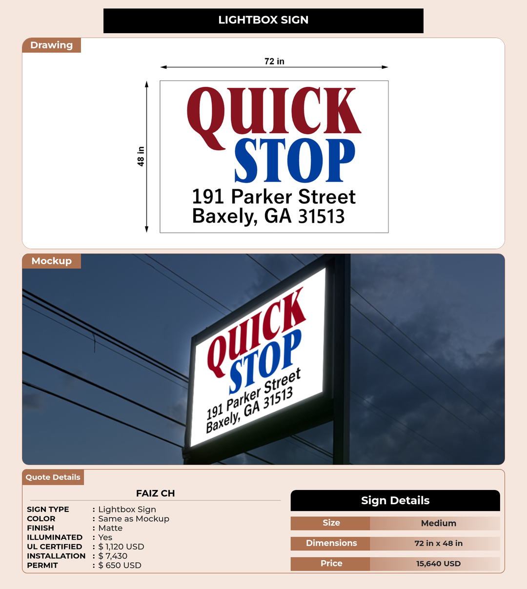 CUSTOM MOCKUP SIGN FOR Faiz Ch